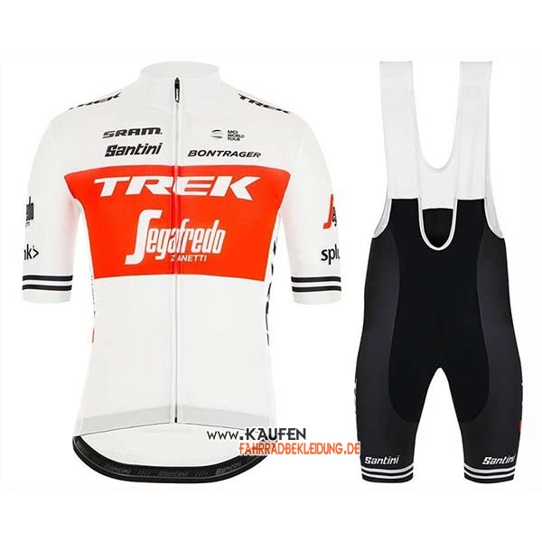 Trek Segafredo Kurzarmtrikot 2019 und Kurze Tragerhose Wei Rot